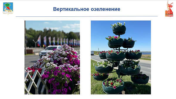 Набережные Челны украшают более сотни цветников