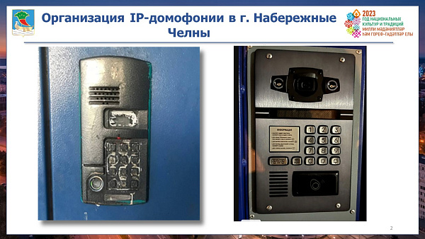 Чаллыда биш меңнән артык акыллы домофон куелган