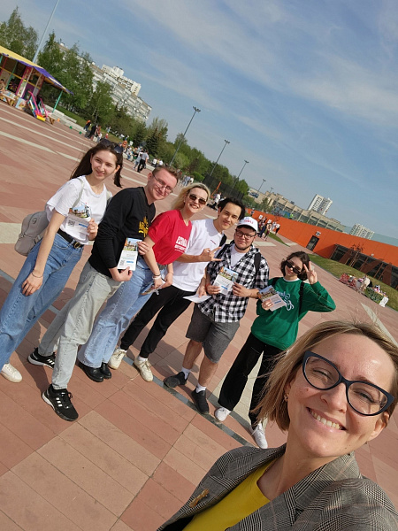 "Нур" яшьләр үзәге активистлары Бөтенроссия акциясендә катнаштылар